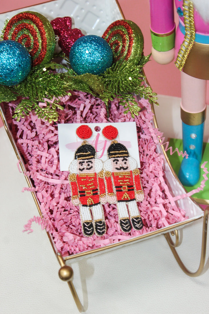 Nutcracker Earrings "Red"