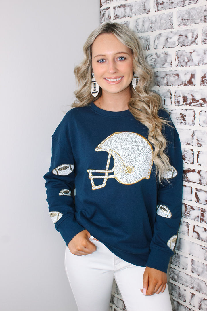 Jacket Pride Helmet and Football Sweater "Navy"