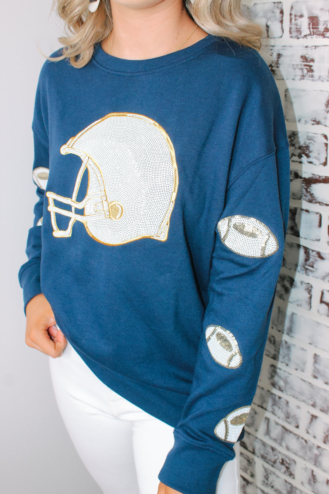 Jacket Pride Helmet and Football Sweater "Navy"