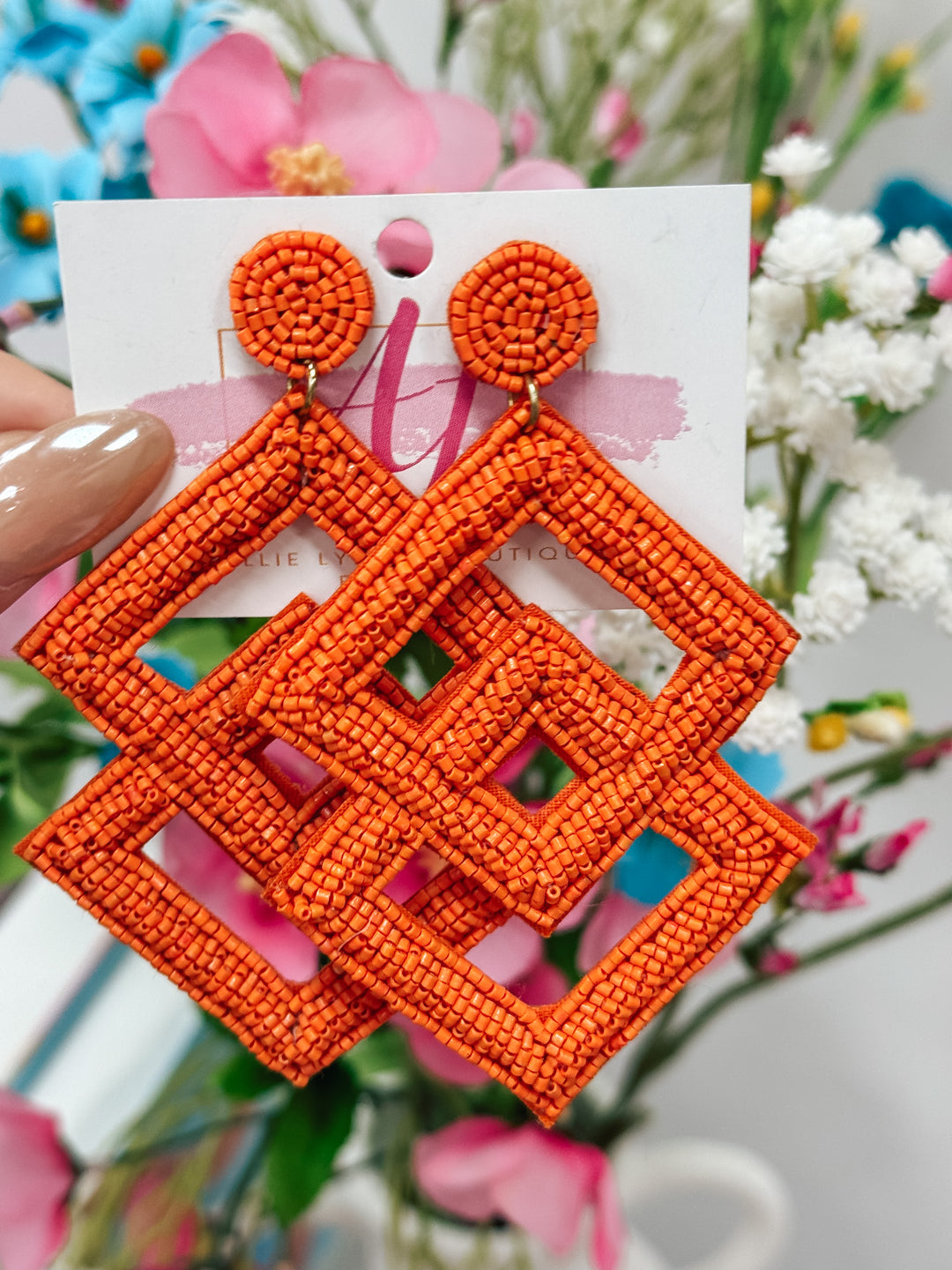 Color Pop Earrings "Orange"