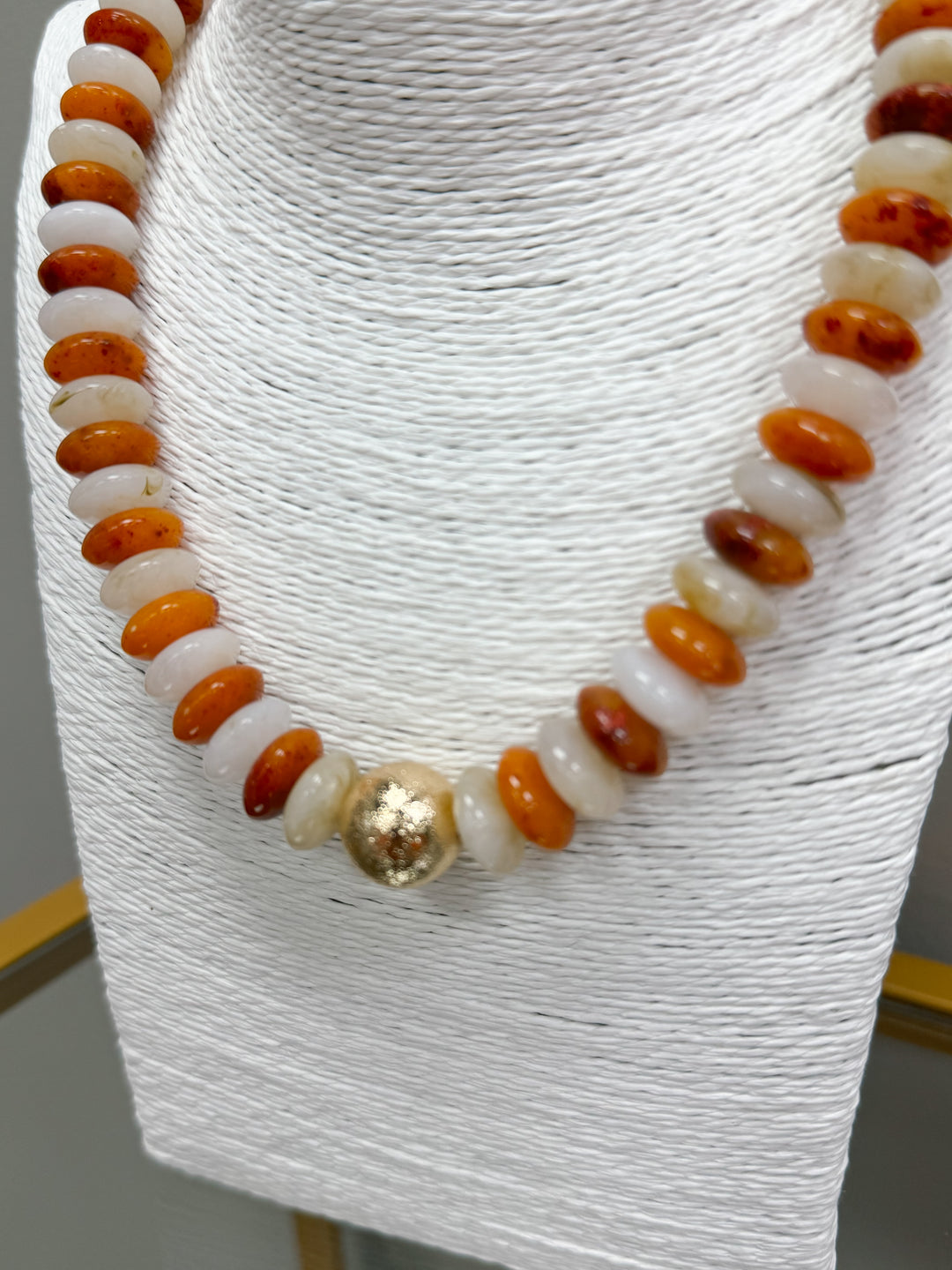 Blake Beaded Necklace "Brick"