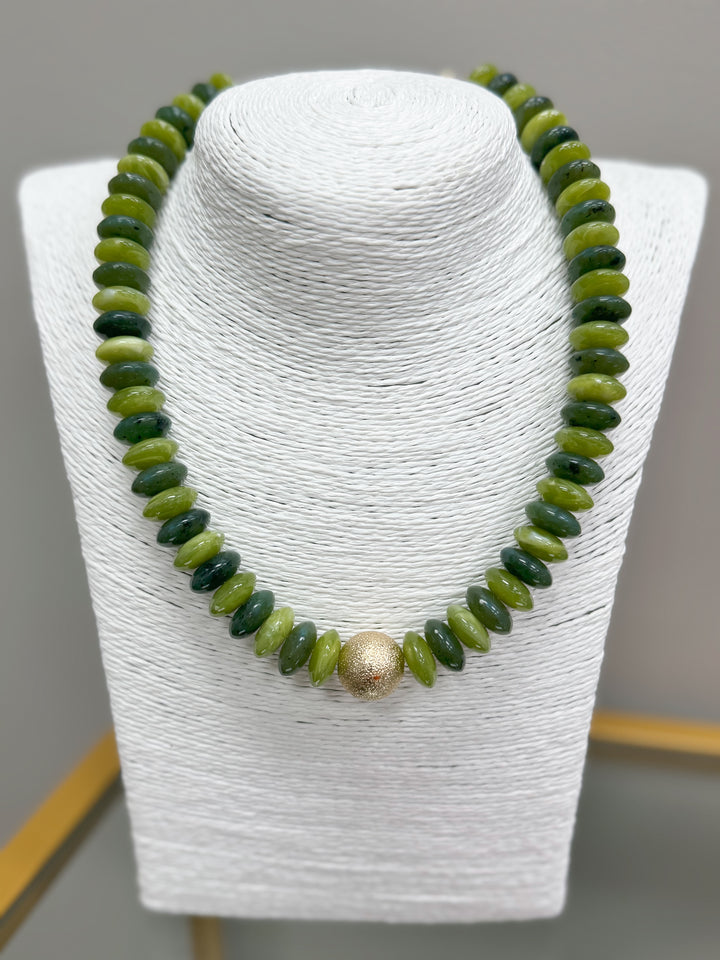 Blake Beaded Necklace "Olive"