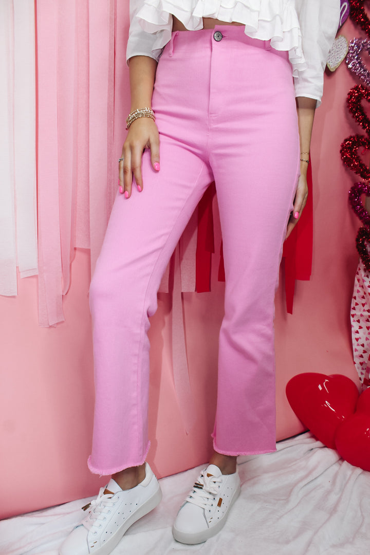 Stretchy Wide Leg Pants "Candy"