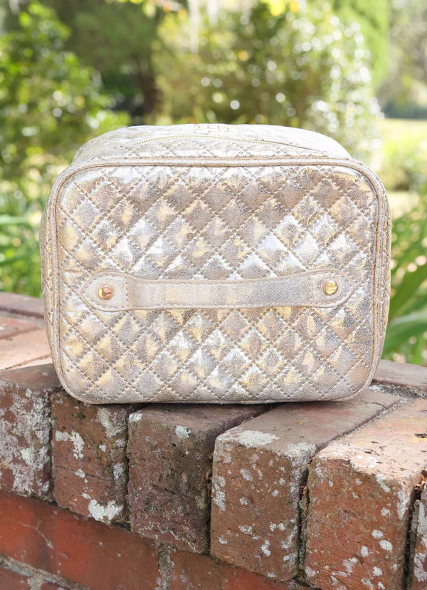 Caroline Hill - Hampton Train Case "Champagne Pop"