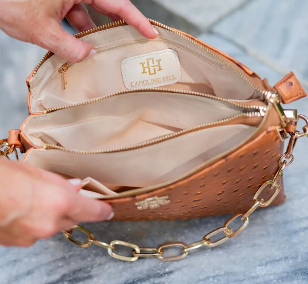 Caroline Hill - Ariana Crossbody - Chocolate EC