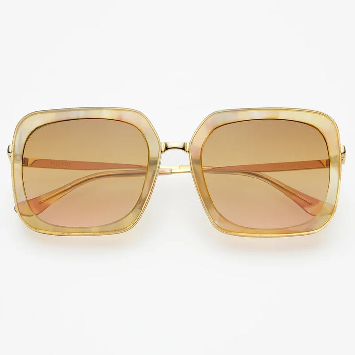 FREYRS - Lulu Unisex Sunglasses - Yellow/Pearl
