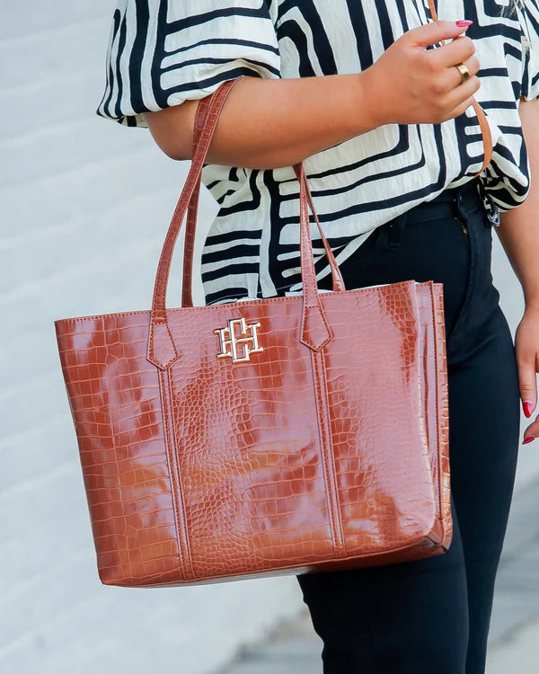 Caroline Hill - Heath Tote Bag "Saddle EC"