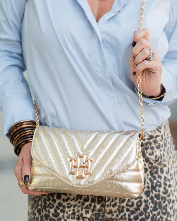 Caroline Hill - Brandy Crossbody - Glimmer Gold