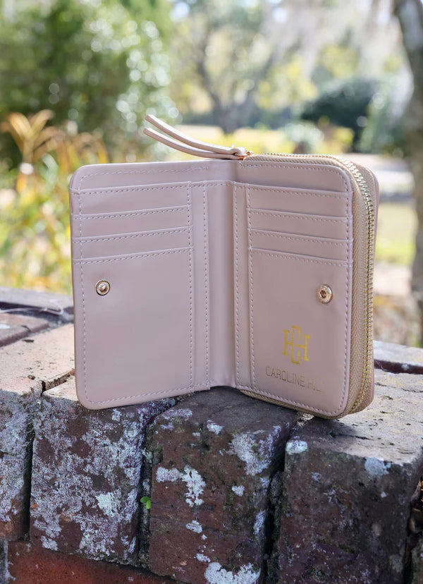 Caroline Hill - Nadine Zippered Wallet "Natural Tan"