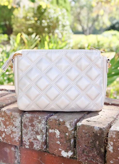 Caroline Hill - Jace Quilted Crossbody "Pearl Quilted DQ"