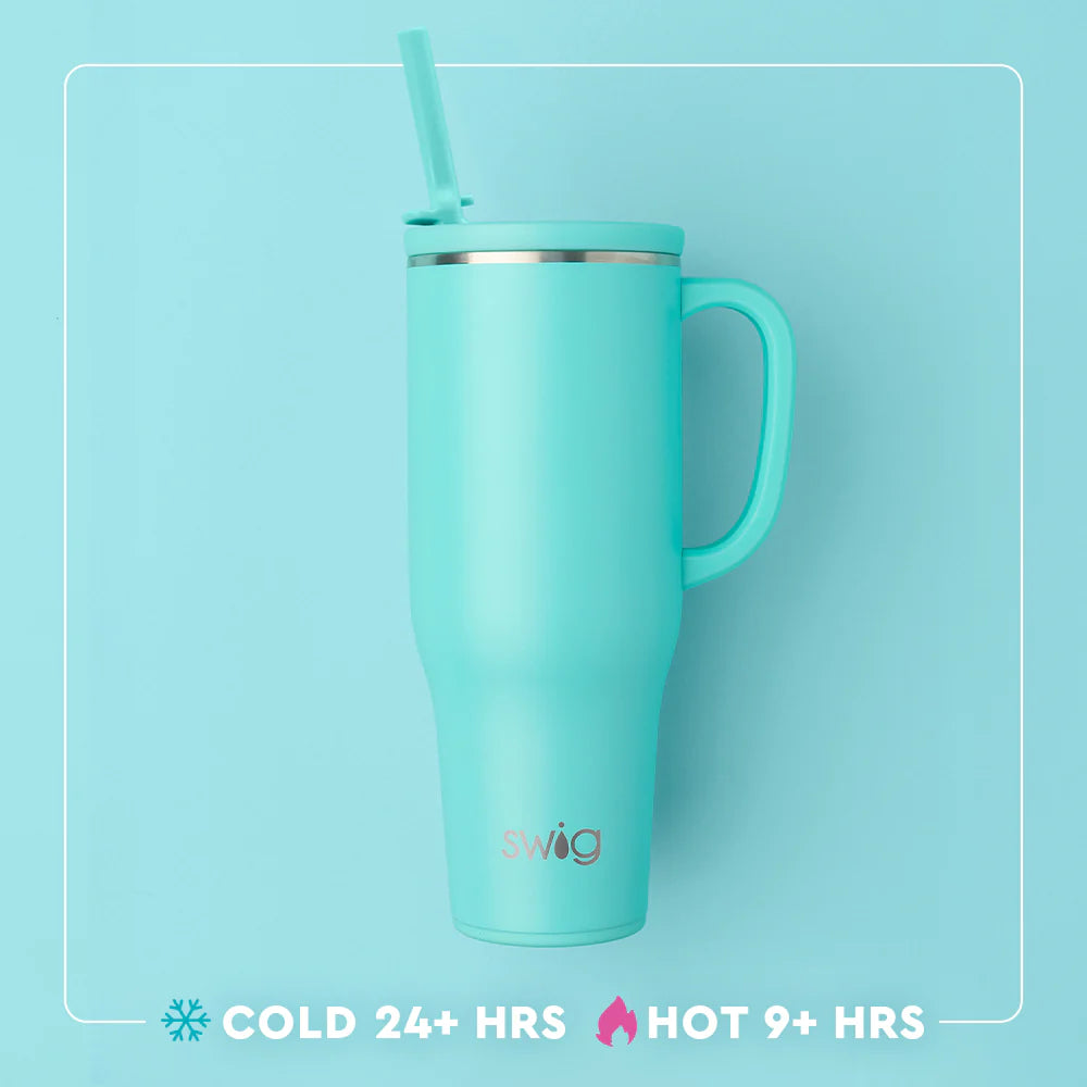 Swig - Hydrangeas Mega Mug 40oz