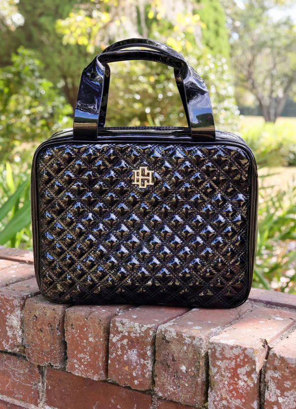 Caroline Hill - Punta Cana Large Case "Black Patent SQ"