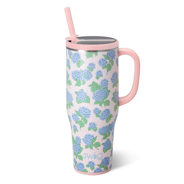 Swig - Hydrangeas Mega Mug 40oz