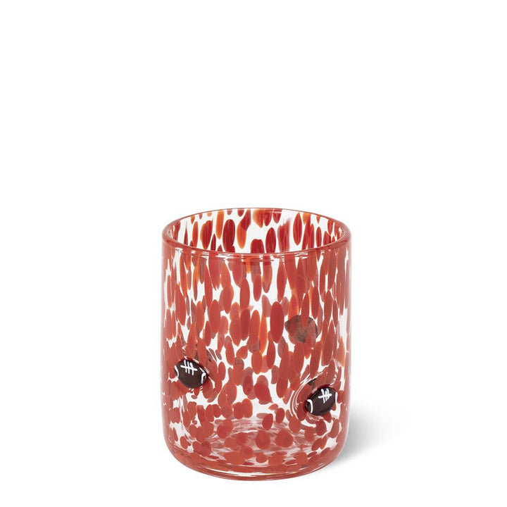 Swig - Red Football Charm Glass 17oz