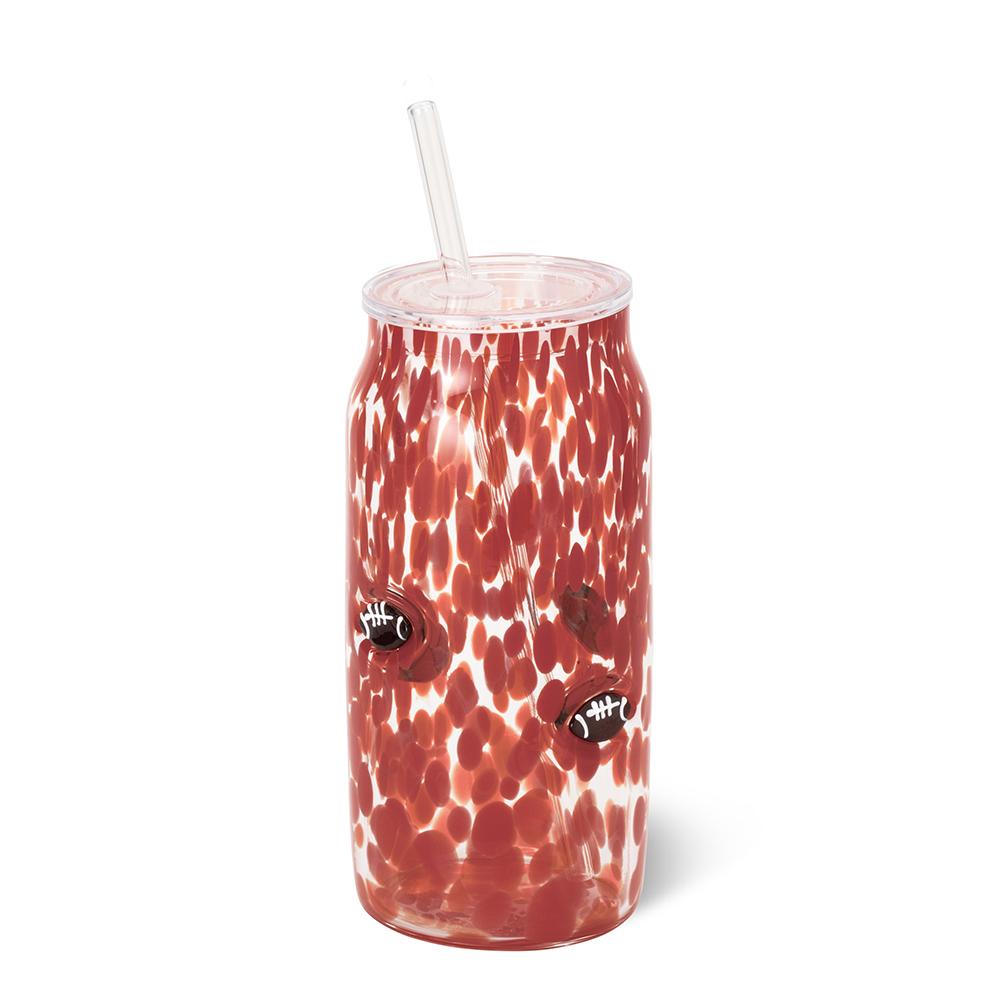 Swig - Red Football Charm Glass 23oz