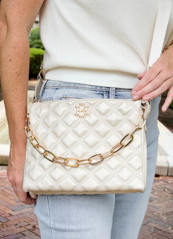 Caroline Hill - Ariana Crossbody "Pearl Quilted DQ"