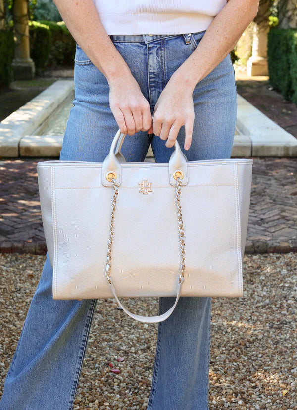 Caroline Hill Melissa Tote Bag "Pearl"