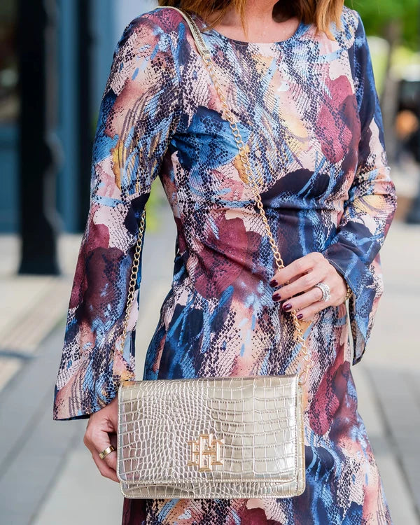 Caroline Hill - Bryn Clutch/Crossbody - Gold EC