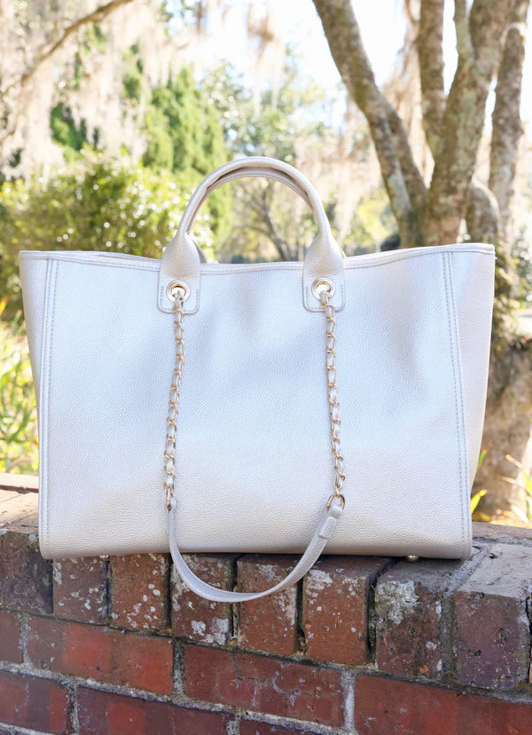 Caroline Hill Melissa Tote Bag "Pearl"