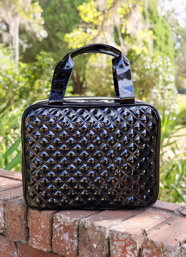 Caroline Hill - Punta Cana Large Case "Black Patent SQ"