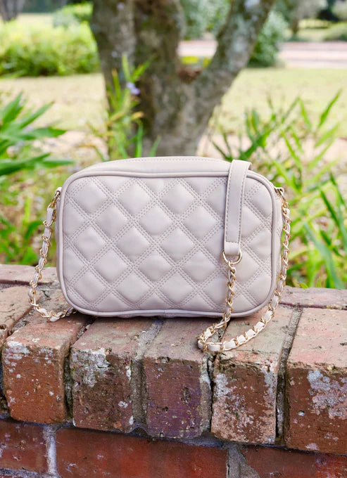 Caroline Hill - Bryce Crossbody "Nude Quilted DQ"