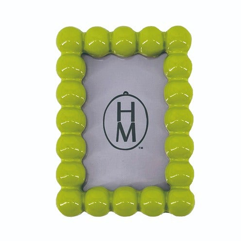 Hazel Mazel - 3-1/4" W x 3-1/2" H Resin Square Photo Frame "Green"