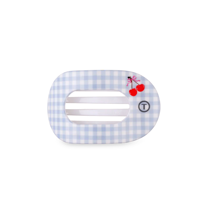 Teleties - Basket of Cherries Flat Round Hair Clip - Small