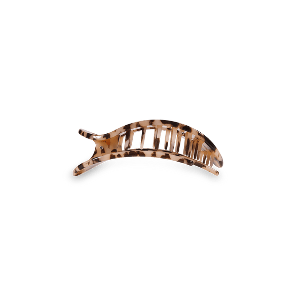 Teleties - Blonde Tortoise Flat Round Hair Clip-Small
