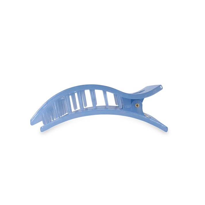 Teleties - Blue Lagoon Flat Rectangle Hair Clip - Medium
