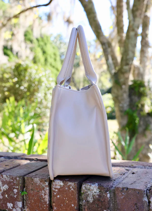 Caroline Hill - Ricky Mini Tote "Nude Quilted DQ"