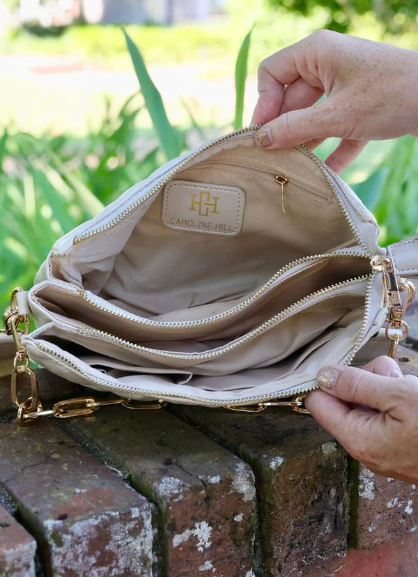 Caroline Hill - Ariana Crossbody "Pearl Quilted DQ"