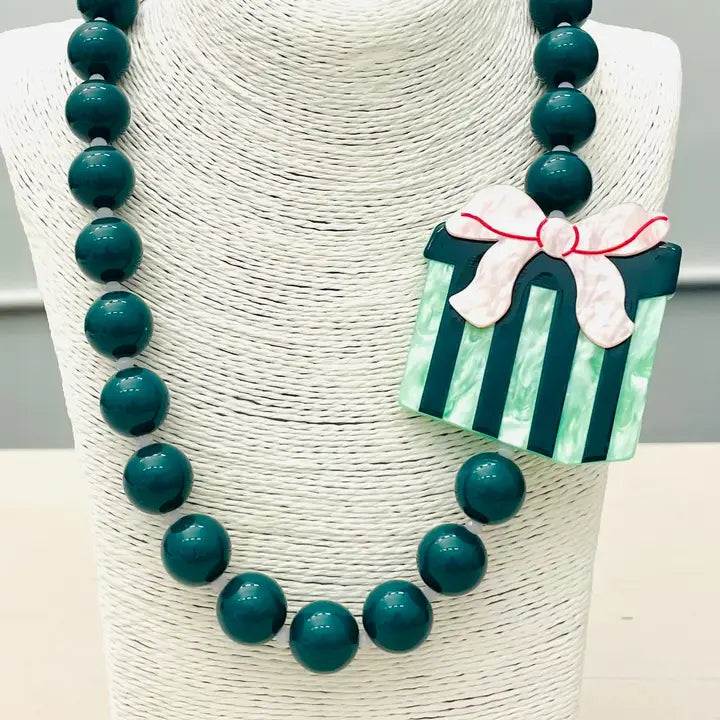 Holiday Beaded Gift Necklace