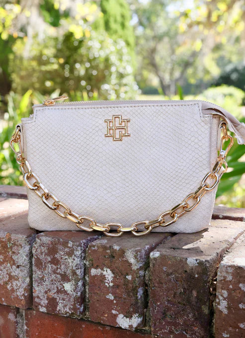 Caroline Hill - Jace Crossbody "Shimmer Champagne"