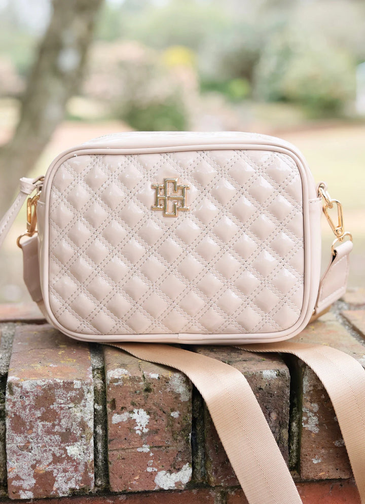 Caroline Hill - Campbell Camera Crossbody "Nude Patent SQ"