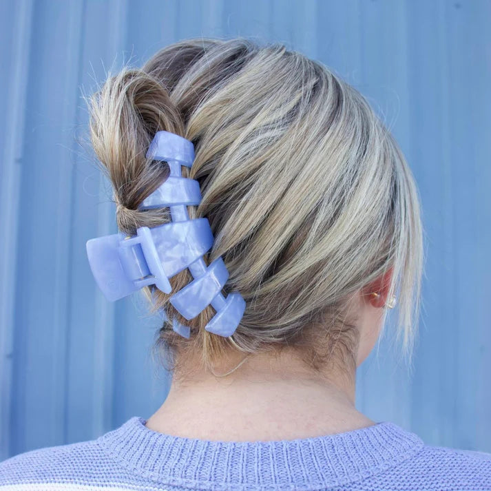 Teleties - Classic Blue Lagoon Hair Clip - Large