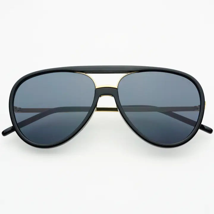 FREYRS - Shay Unisex Aviator Sunglasses - Black