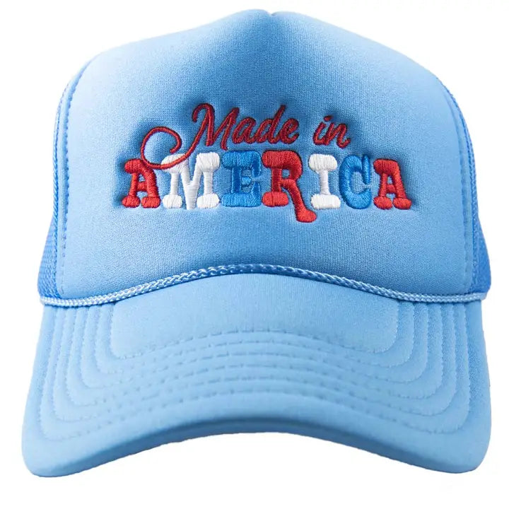 Made In America Trucker Hat "Colbalt Blue"