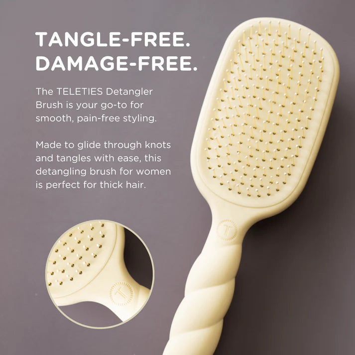 Teleties - Detangler Hair Brush - Tan