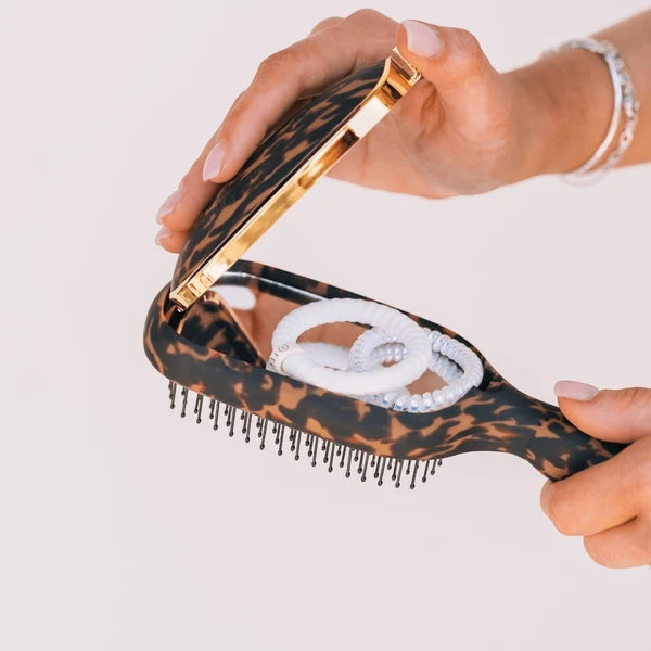 Teleties - Detangler Hair Brush - Tortoise