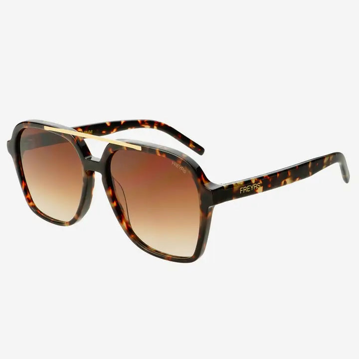FREYRS - Spencer Unisex Aviator Sunglasses - Brown