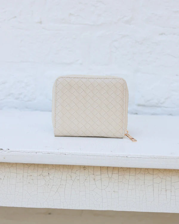 Caroline Hill - Blakely Wallet - Woven Almond