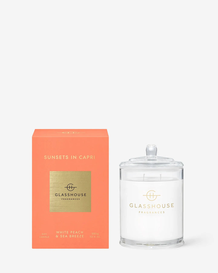 Glasshouse - 13.4 oz. Scented Candle - Sunsets in Capri