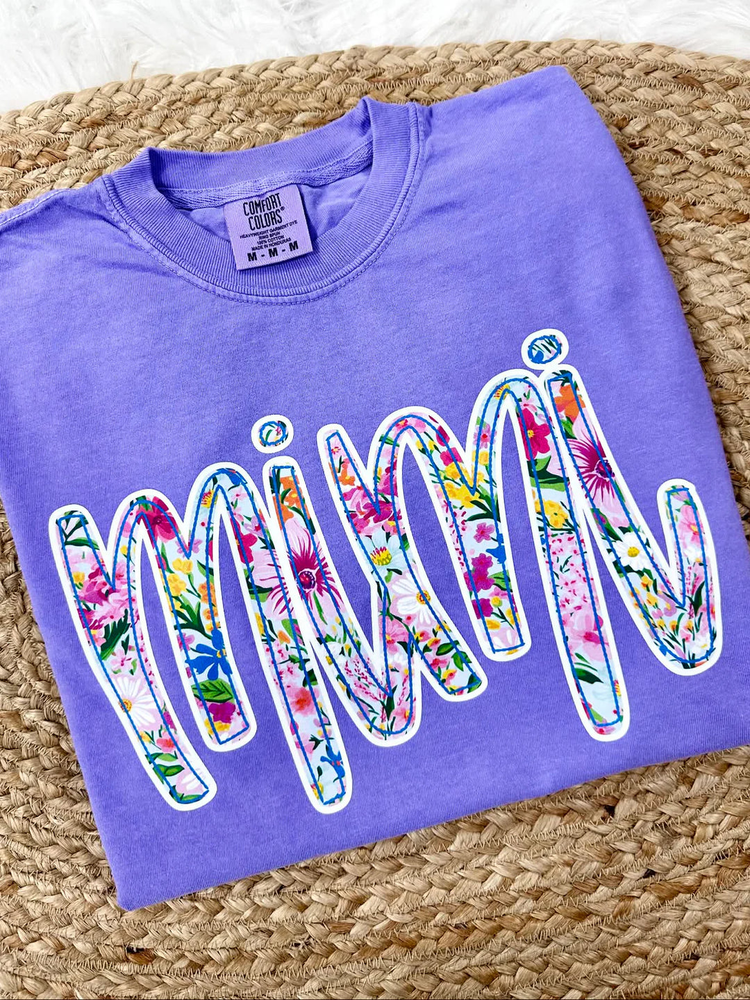 MIMI Spring Floral Graphic Tee "Violet"