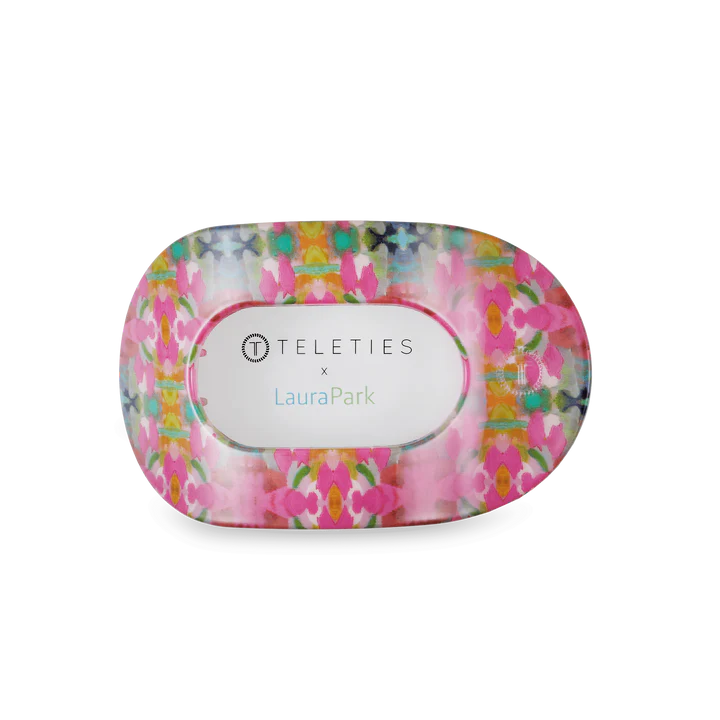 Teleties - Fuchsia Dream Flat Round Hair Clip-Medium