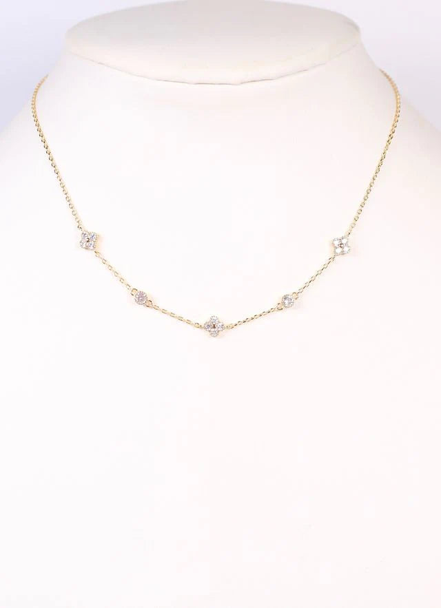 Caroline Hill - Rayane CZ Necklace - Gold