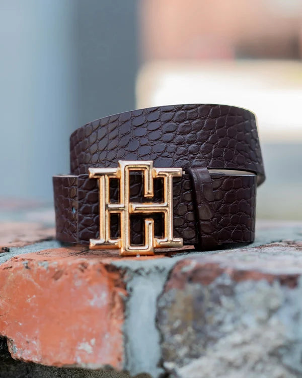 Caroline Hill - Bridgette Belt - Chocolate EC