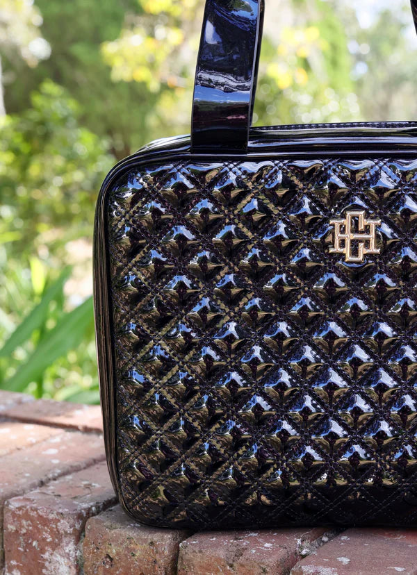 Caroline Hill - Punta Cana Large Case "Black Patent SQ"