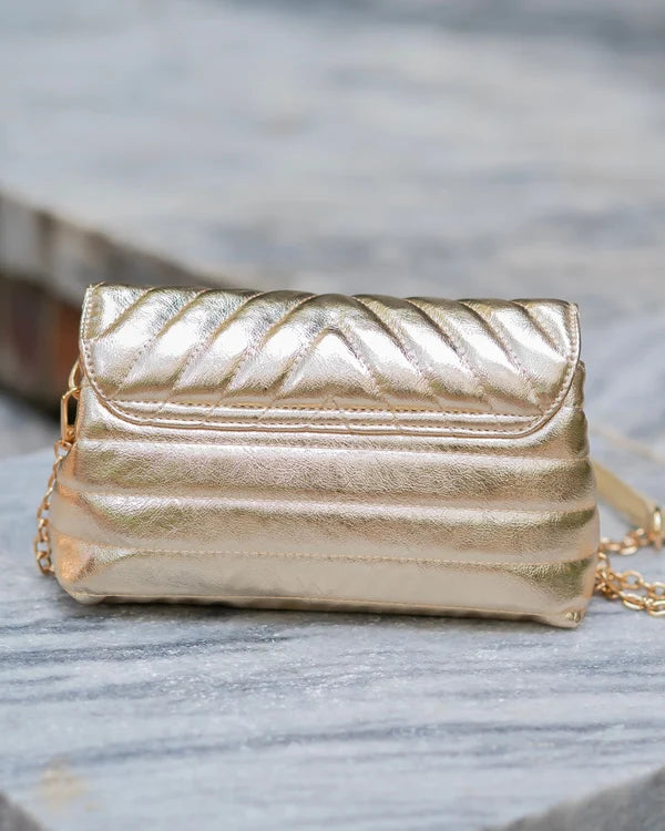 Caroline Hill - Brandy Crossbody - Glimmer Gold
