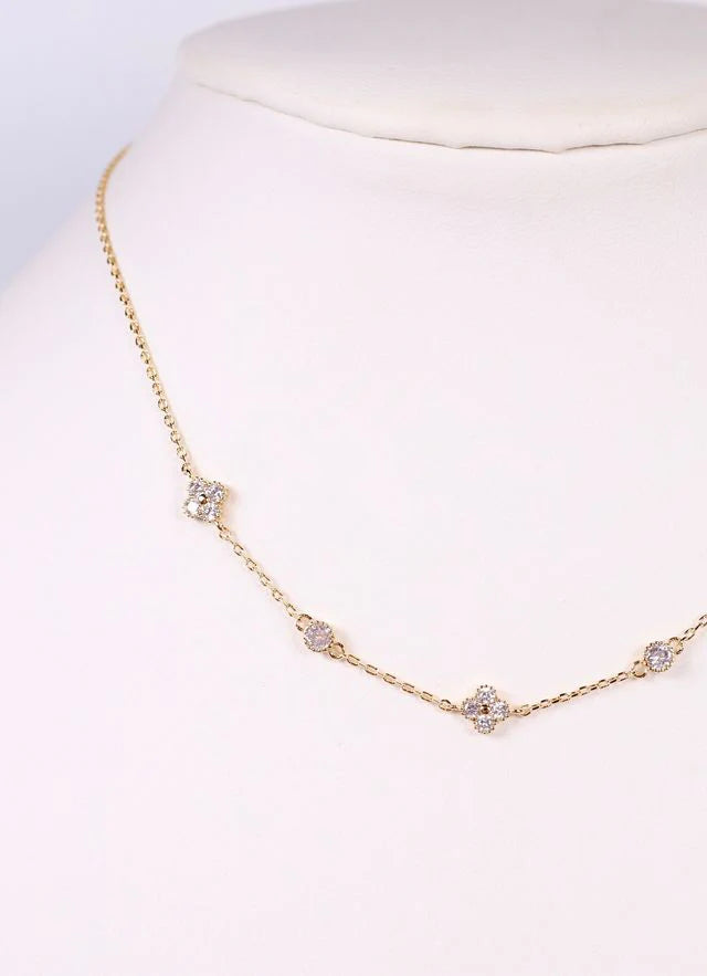 Caroline Hill - Rayane CZ Necklace - Gold