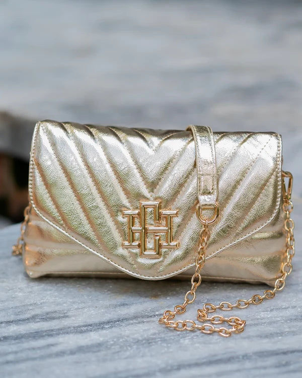 Caroline Hill - Brandy Crossbody - Glimmer Gold